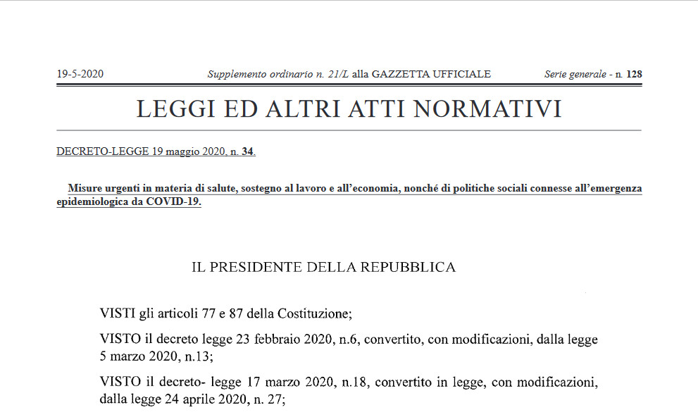 Il DL Rilancio è In Vigore: Il Testo In Gazzetta Ufficiale | QualEnergia.it