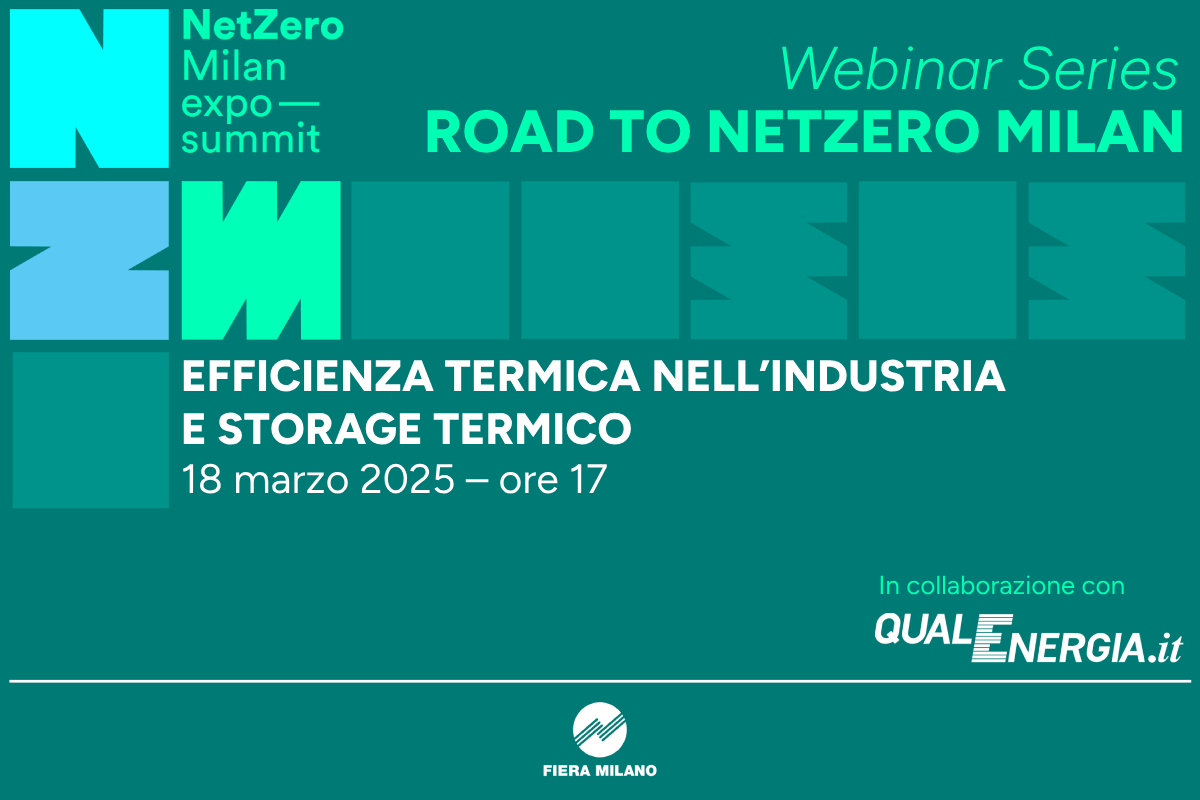 Alle ore 17 il webinar “Efficienza termica nell’industria e storage termico”